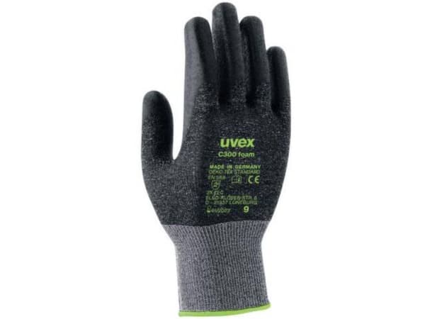 Uvex C300 foam, Musta, Harmaa, EUE, Aikuinen, Aikuinen, Unisex, 1 kpl