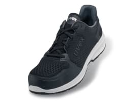 Uvex 65988, Unisex, Aikuinen, Turvakengät, Musta, S1, ESD, SRC, Nauhoilla suljettava