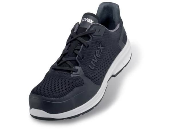 Uvex 65988, Unisex, Aikuinen, Turvakengät, Musta, S1, ESD, SRC, Nauhoilla suljettava