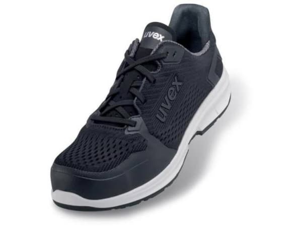 Uvex 65988, Unisex, Aikuinen, Turvakengät, Musta, S1, ESD, SRC, Nauhoilla suljettava