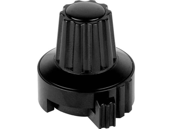Mentor 4331.6031 Säätönuppi nupin merkinnällä Musta (Ø x K) 22,8 mm x 23,1 mm 1 kpl 1 kpl
