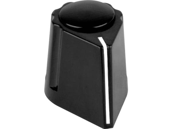 Mentor 427.411 Knopp med knappmärkning Svart (B x H) 19,5 mm x 14 mm 1 st
