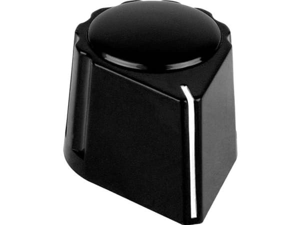 Mentor 428.611 Knopp med knappmärkning Svart (B x H) 26,5 mm x 15 mm 1 st
