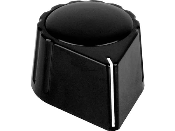 Mentor 429.611 Nuppi painikemerkinnällä Musta (L x K) 36,5 mm x 17 mm 1 kpl 1 kpl