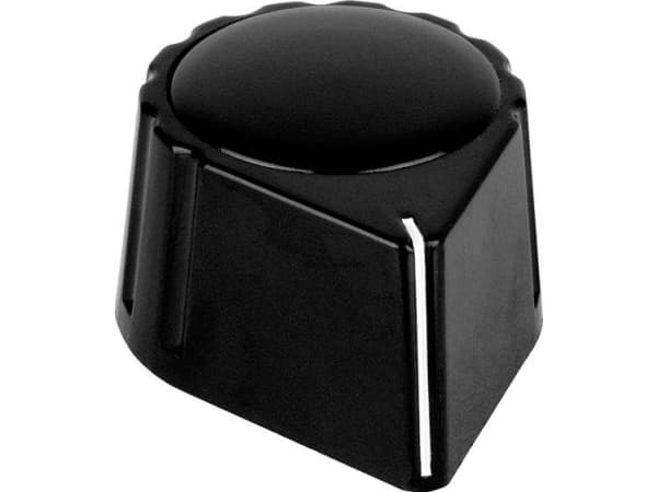 Mentor 429.611 Nuppi painikemerkinnällä Musta (L x K) 36,5 mm x 17 mm 1 kpl 1 kpl