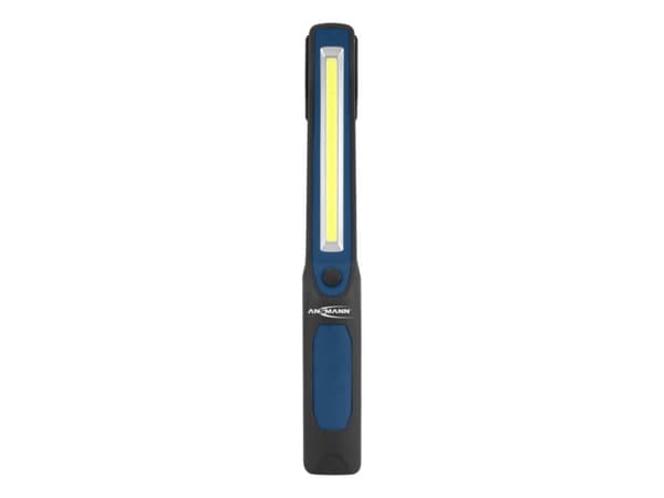 Ansmann WL250B, Käsikokoinen taskulamppu, Musta, Sininen, Painikkeet, IPX3, COB LED, 3 W musta, Sininen