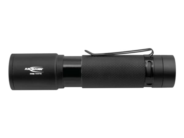 Ansmann T600FRB, Käsikokoinen taskulamppu, Musta, Painikkeet, IPX4, LED, 1 lamppua