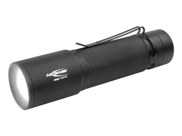 Ansmann T600FRB, Käsikokoinen taskulamppu, Musta, Painikkeet, IPX4, LED, 1 lamppua