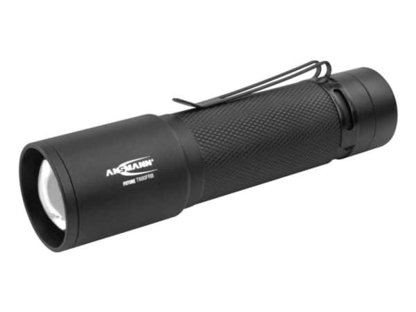 Ansmann T600FRB, Käsikokoinen taskulamppu, Musta, Painikkeet, IPX4, LED, 1 lamppua musta