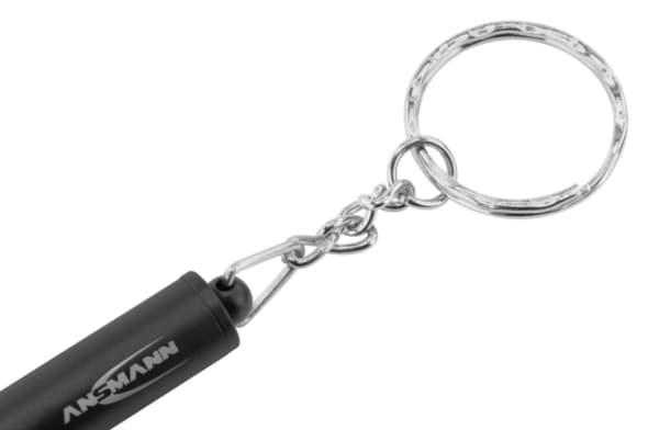 Ansmann 1600-0272, Avaimenperätaskulamppu, Musta, Alumiini, Painikkeet, LED, 1 lamppua