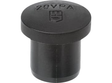 JACOB Blindprop for M20 Ø12 mm IP68 polyamid, Sort RAL 9005