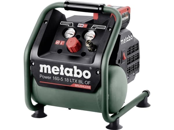 Metabo POWER 160-5 18 LTX BL OF - Tryckluftspump - sladdlös - oljefri - 70 l/min - 5 liter - 120 l/min - inget batteri - 18 V - SOLO