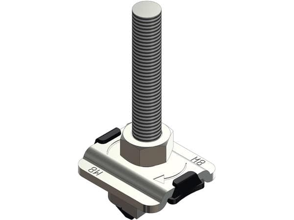 Walraven t-bolt m/M8X80 gvbolt - Til profilskinne 27x18, 30x15, 30x20, 30x30 og 38x40mm