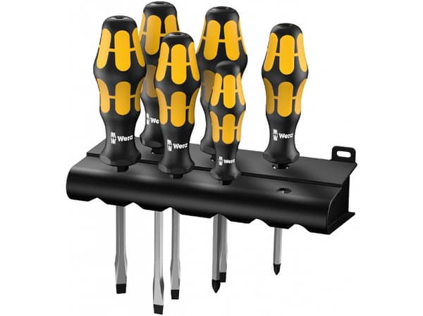 Wera Kraftform Plus - Series 900 932 S - Skruvmejseluppsättning - 6 delar - i bricka