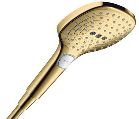 hansgrohe Raind. Select E120 3jet håndbruser poleret guld-optik