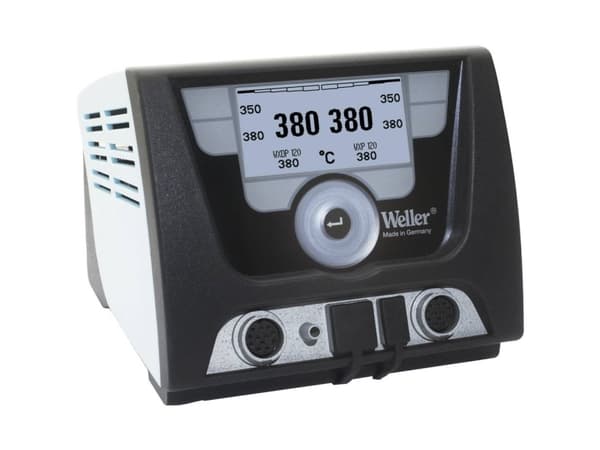 Weller WXD 2, 2 kanaler, 2 °C, 50 °C, 550 °C, 255 x 128 piksler, Svart, Blå