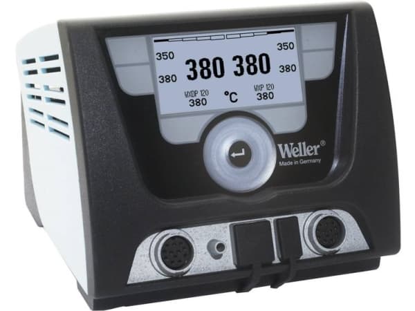 Weller WXD 2, 2 kanaler, 2 °C, 50 °C, 550 °C, 255 x 128 piksler, Svart, Blå