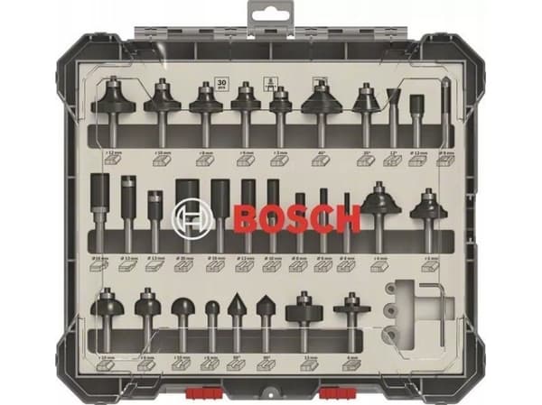 Bosch OVERFRÆSERSÆT BLANDET HM 1/4 30 DELE