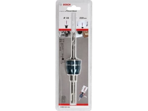 Bosch progressor for Wood+Metal Power-Change - Hullsagadapter med bor - 7.15 mm - 6.35 mm - SDS-plus - lengde: 85 mm