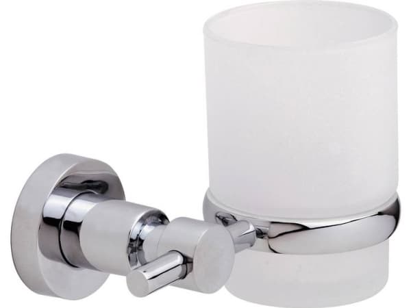 TESA Loxx, Seinäkiinnitetty hammasharjateline, Lasi, Metalli, Kromi, Valkoinen, Seinä, 130 mm, 95 mm