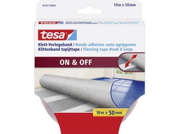tesa Tesa Tejp för limning (L x B) 10 m x 50 mm Vit 1 st