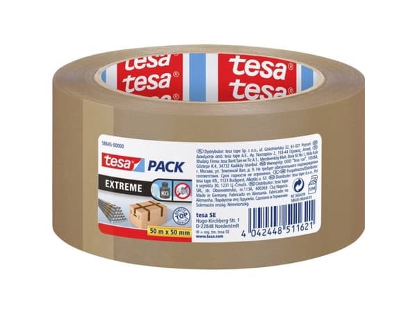 tesa EXTREME 58645-00000-00-00 Pakkebånd tesapack® Brun (L x B) 50 m x 50 mm 1 stk 1 stk