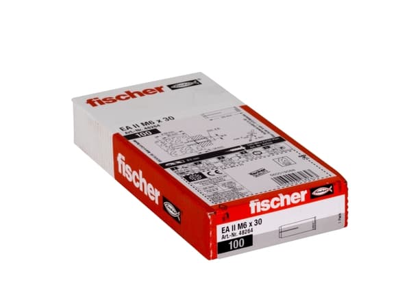 Fischer 48264, Väggplugg, Betong, M6, ETA-07/0135, ETA-07/0142, 30 mm, 8 mm