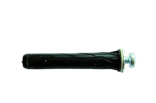 M5X65 POWERKNOT BLACK med skruv med panhuvud - (25 st.)