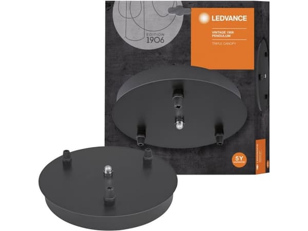 LEDVANCE 941930460, Soltak, Svart, CE, 220 - 240 V, 50 / 60 hz, 20 cm