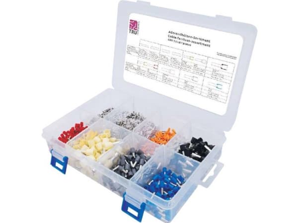 TRU COMPONENTS T1711C002 Kabelsko-sortiment 0,5 mm², 0,75 mm², 1,0 mm², 1,5 mm², 2,5 mm², 4 mm², 6 mm², 10 mm² 3200 stk