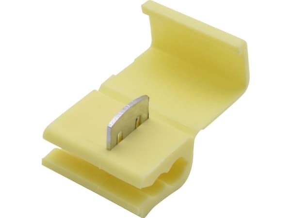 TRU COMPONENTS T1904C105 Forgreningsstik fleksibel: 4-6 mm² stift: 4-6 mm² Poltal: 2 10 stk Gul