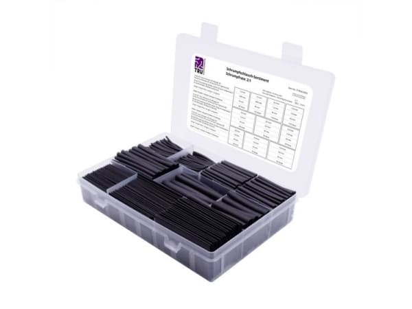 Conrad T1905CA055, Krympslang, Svart, Polyeten, 750 styck, 2:1, 70 - 120 ° C