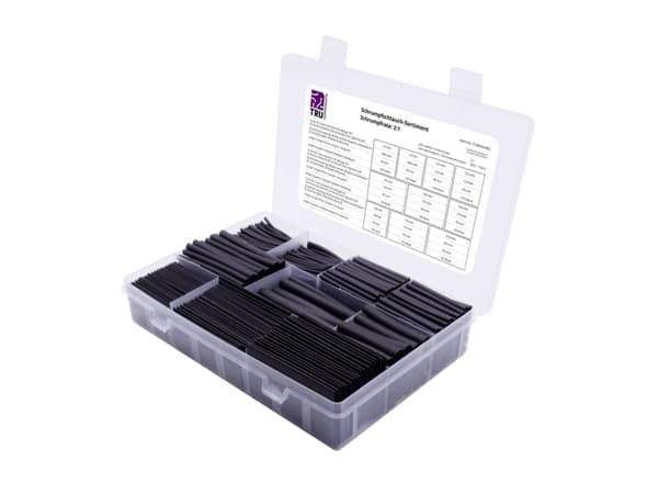Conrad T1905CA055, Krympslang, Svart, Polyeten, 750 styck, 2:1, 70 - 120 ° C