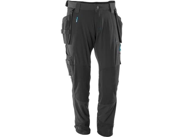 MASCOT 17031-311-09, Bukser, Alle kjønn, Sort, Elastan, Nylon, 235 g/m², 8%