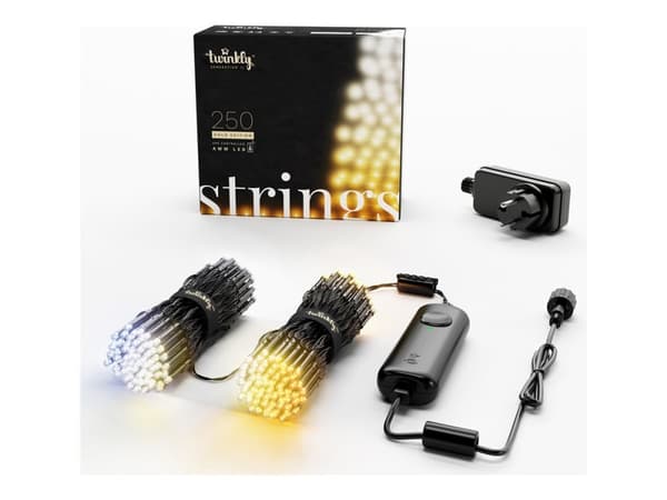 Twinkly Strings Gold Edition 250 LEDs AWW - 20 meter/250 lys