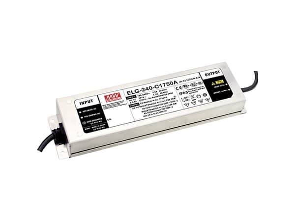 MEAN WELL ELG-240-C2100DA-3Y, 240 W, IP20, 100 - 305 V, 115 V, 71 mm, 244 mm