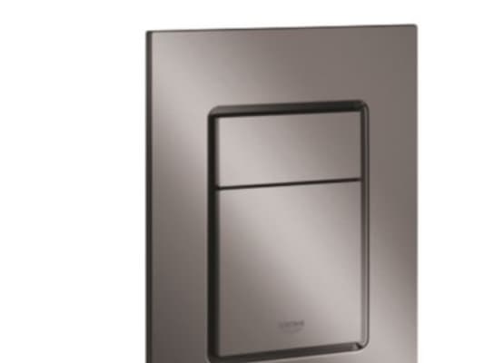 Grohe Skate Cosmop. Betj.plade - Str. S, 2-skyls betjening, hard graphite 37535A00