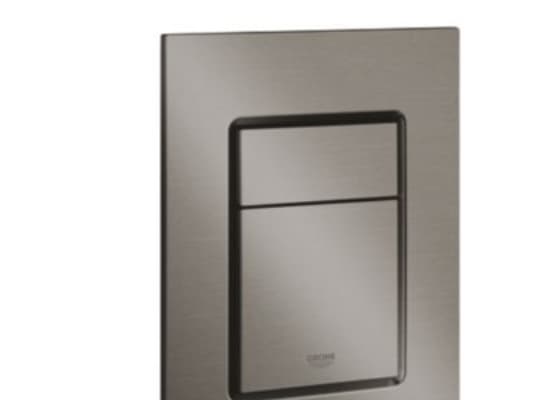 Grohe Skate Cosmop. Betj.plade - Str. S, 2-skyls betjening, bø. hard graphite 37535AL0