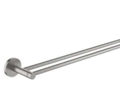 Grohe Essentials håndkleholder. - Dobbel håndklestang, 600mm, Supersteel 40802DC1