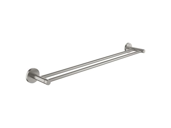 Grohe Essentials håndkleholder. - Dobbel håndklestang, 600mm, Supersteel 40802DC1
