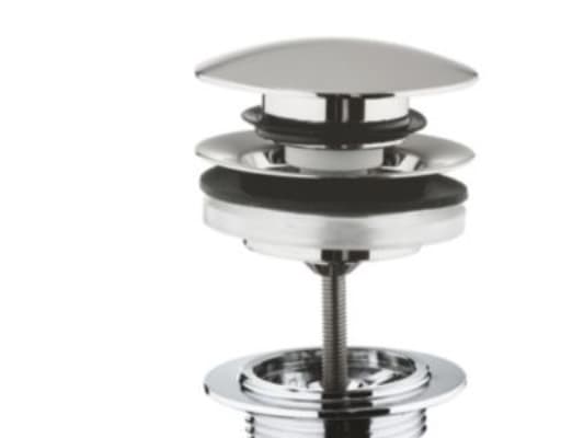 Grohe Push up bundventil - Supersteel, Afløbsgarniture med tryk-åben 65807DC0