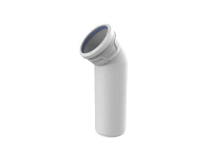 Wavin AS+ bøjning lang 110x45° - PP-M