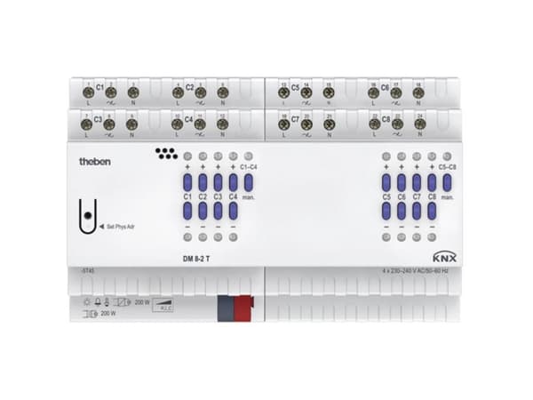 Theben KNX 4940285 Damper-toimilaite DM 8-2 T KNX