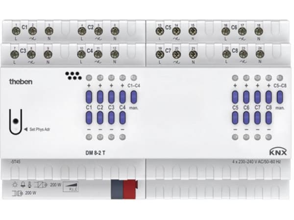 Theben KNX 4940285 Damper-toimilaite DM 8-2 T KNX