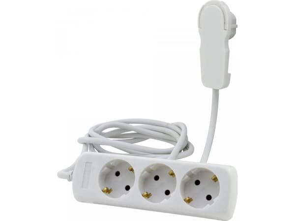 REV Multiple Socket Outlet 3-fold 2m white