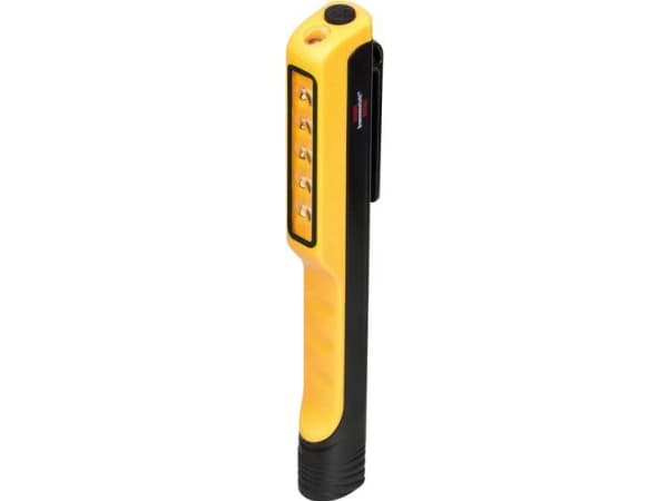 Brennenstuhl 1175990010, Käsikokoinen taskulamppu, Musta, Keltainen, Muovi, Painikkeet, IP20, LED