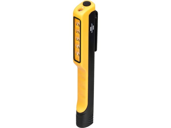 Brennenstuhl 1175990010, Käsikokoinen taskulamppu, Musta, Keltainen, Muovi, Painikkeet, IP20, LED