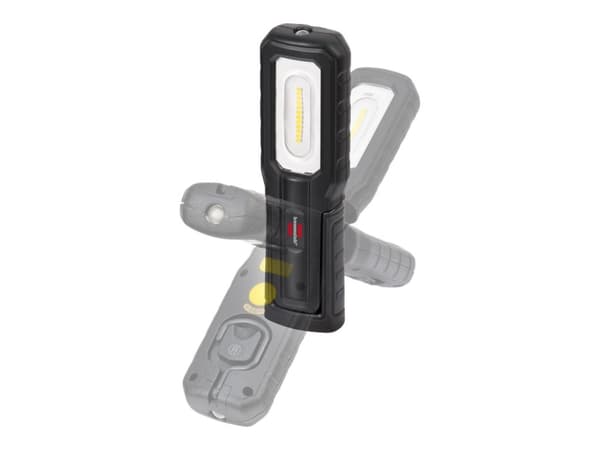 Brennenstuhl 1175640, Käsikokoinen taskulamppu, Musta, Muovi, Painikkeet, IP54, LED