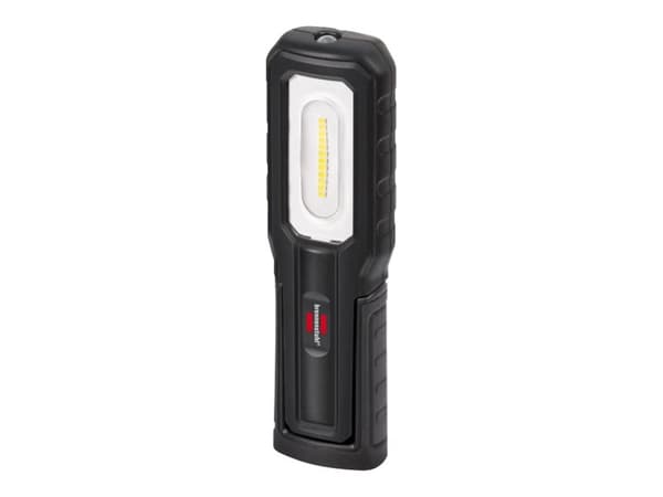 Brennenstuhl 1175640, Käsikokoinen taskulamppu, Musta, Muovi, Painikkeet, IP54, LED musta