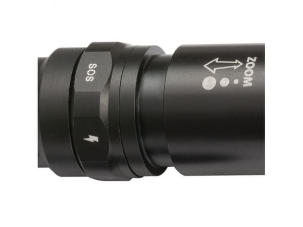 Brennenstuhl 1178600201, Käsikokoinen taskulamppu, Musta, Metalli, Painikkeet, IP44, LED